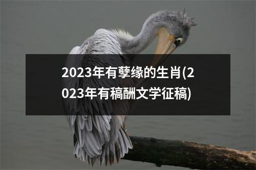 2023年有孽缘的生肖(2023年有稿酬文学征稿)