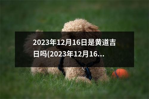 2023年12月16日是黄道吉日吗(2023年12月16日适合结婚吗)