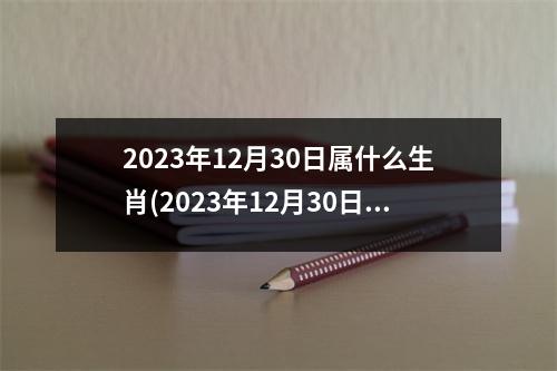 2023年12月30日属什么生肖(2023年12月30日适合结婚吗)